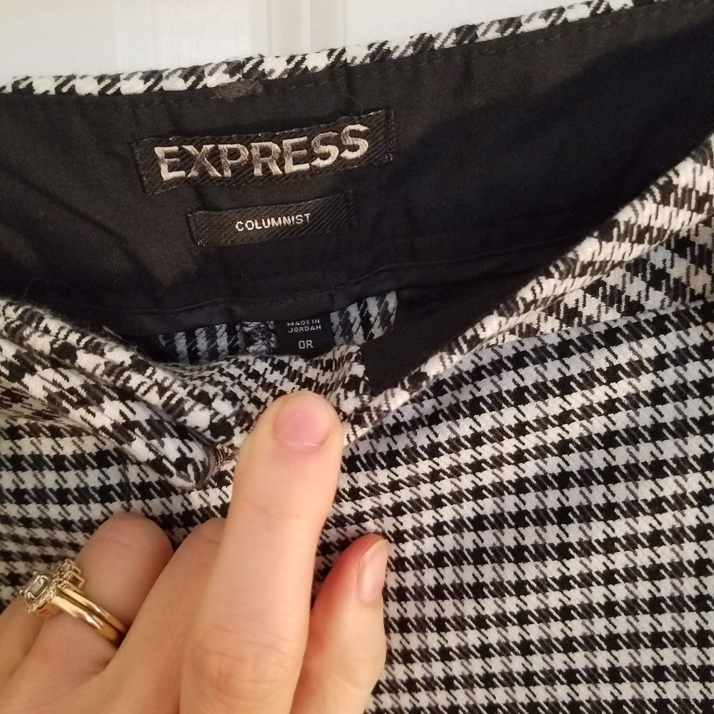 Express Columnist Herringbone Pant